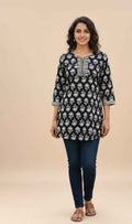 Pure Cotton Floral Print Short Top