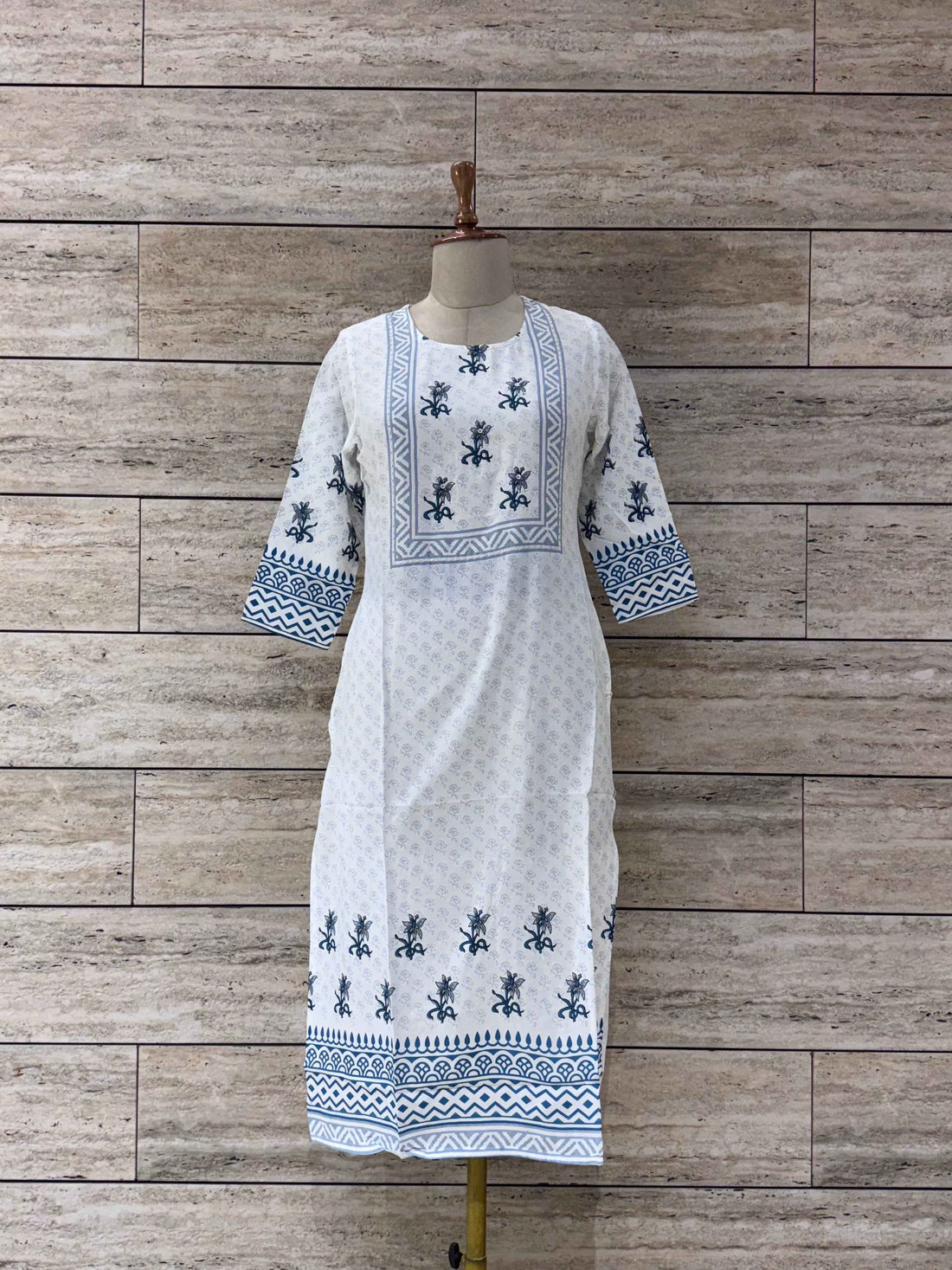 Pure Rayon Hand Block Print Kurtas - RK001
