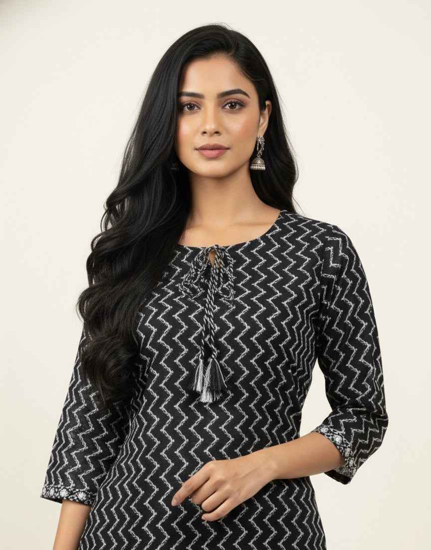 Pure Cotton Three Piece Dupatta Set CS0290