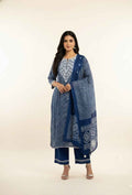 Pure Cotton Three Piece Dupatta Set CS0287