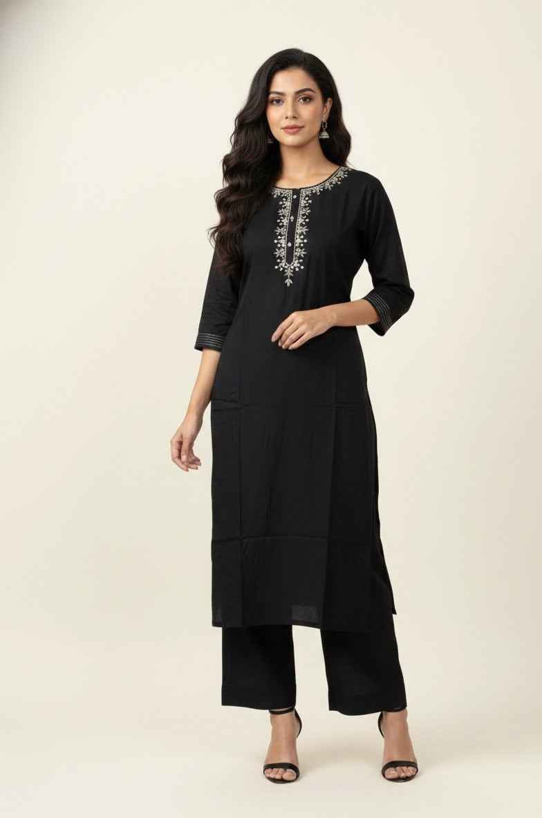 Premium Riyon solid suit with printed Dupatta set CS0288