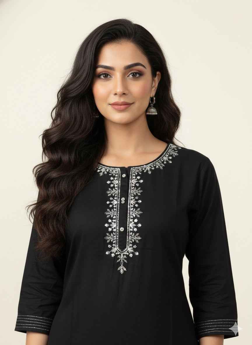 Premium Riyon solid suit with printed Dupatta set CS0288