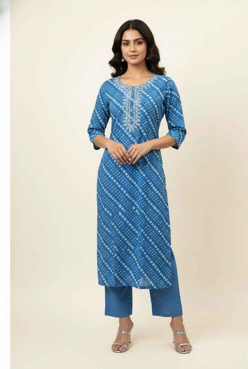 Pure Cotton Three Piece Dupatta Set