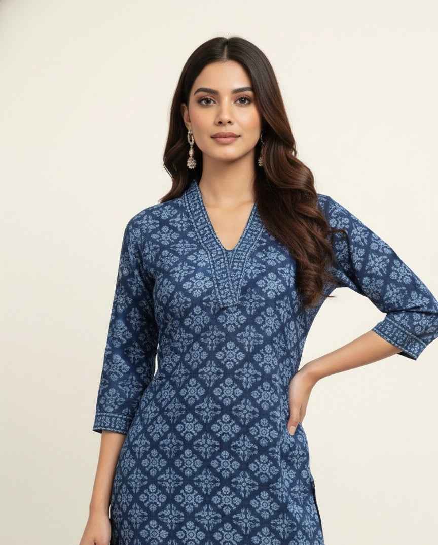 Pure Cotton Three Piece Dupatta Set