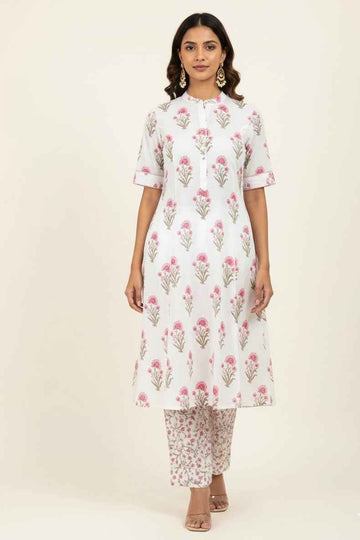 Pure Cotton Floral Print Co Ord Set