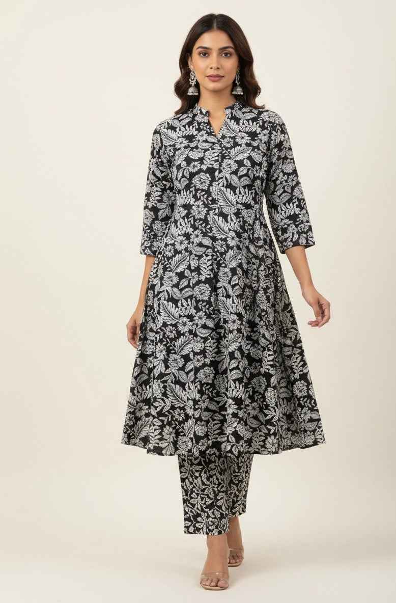 Pure Cotton Floral Print Co Ord Set