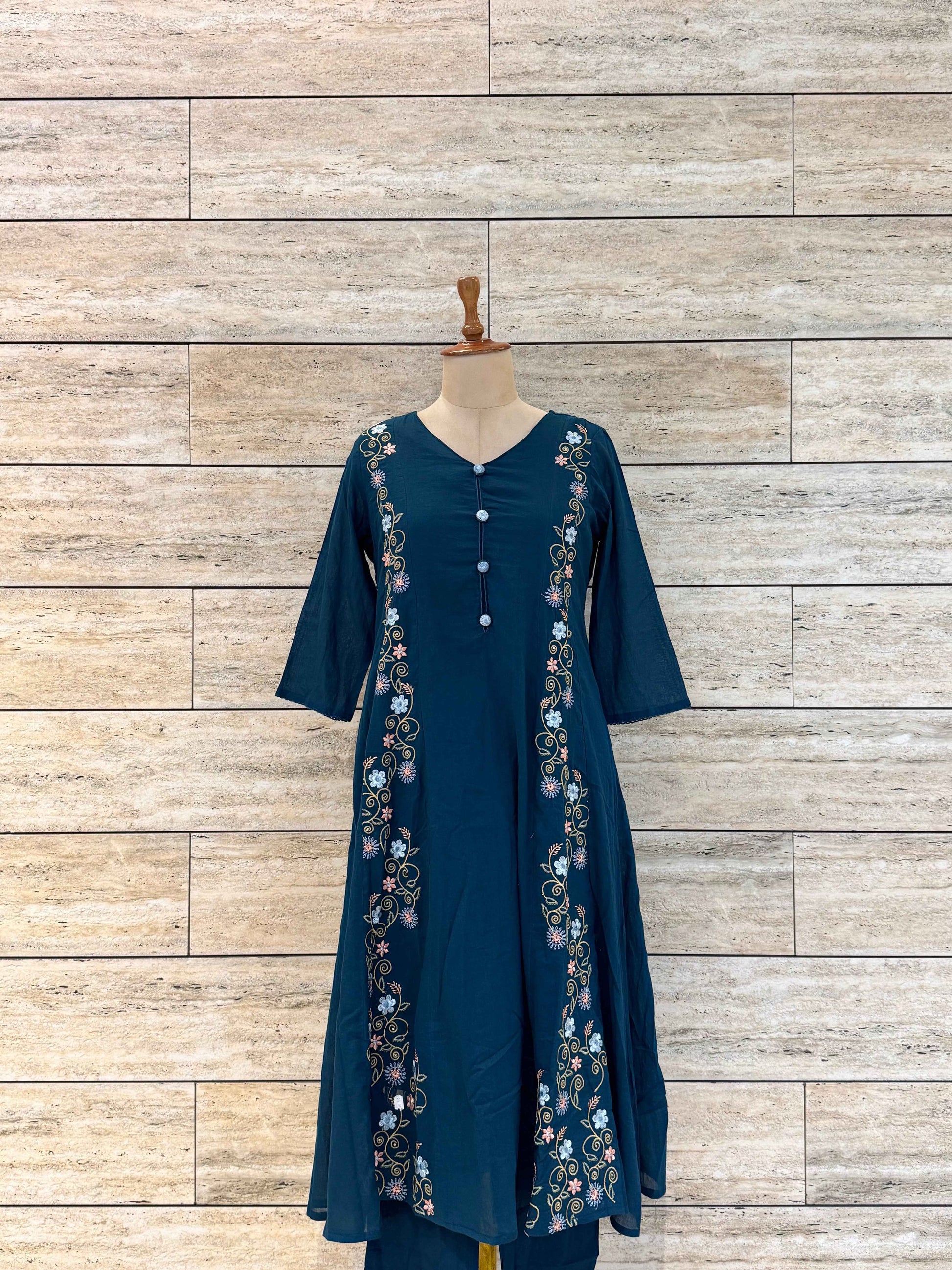 pure mul cotton dupatta set