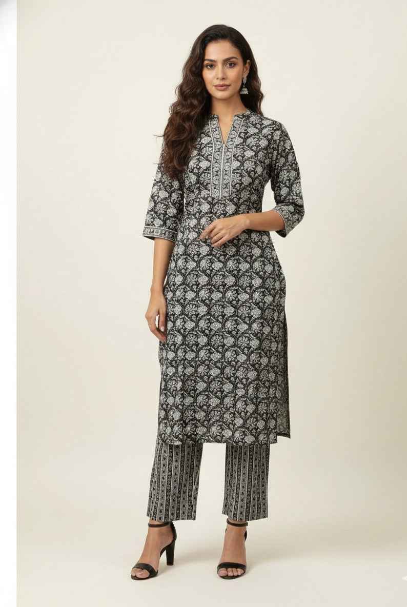 Pure Cotton Three Piece Dupatta Set