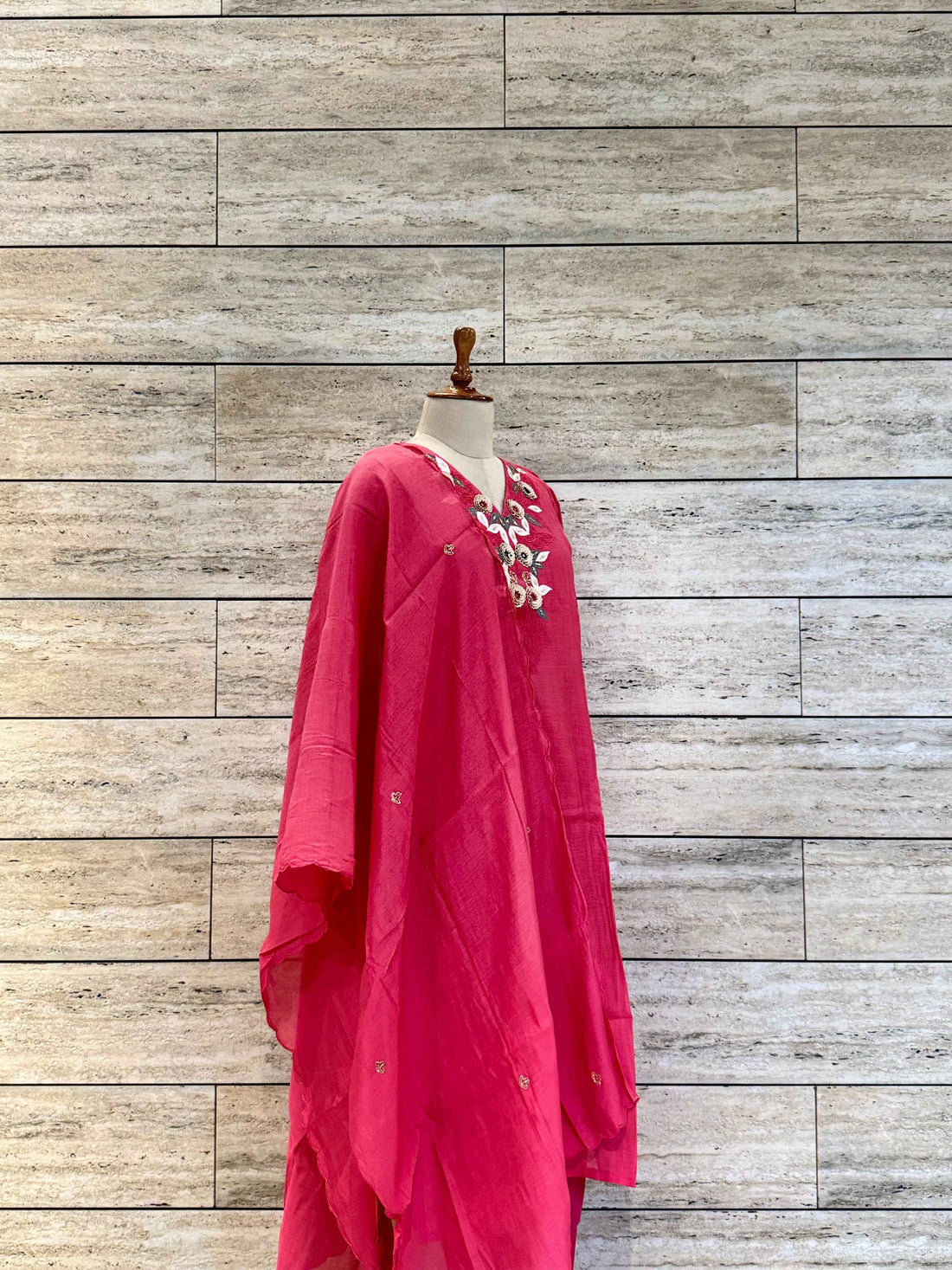 Pure Muslin With Embroidery Dupatta Set