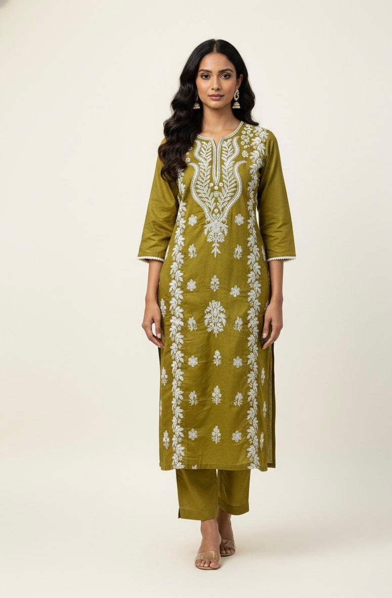 Pure Chanderi Silk With Embroidery Dupatta Set CHS001