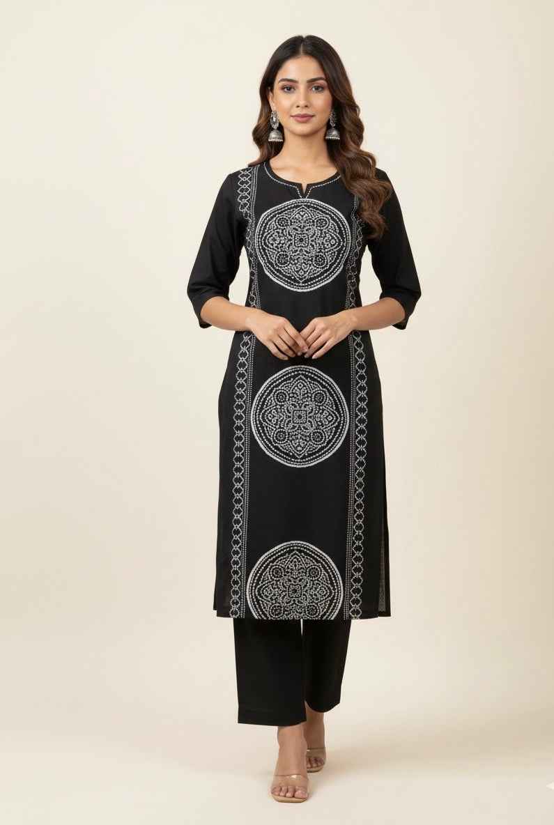 Pure Cotton Bandhaj Print Dupatta Set CS0139