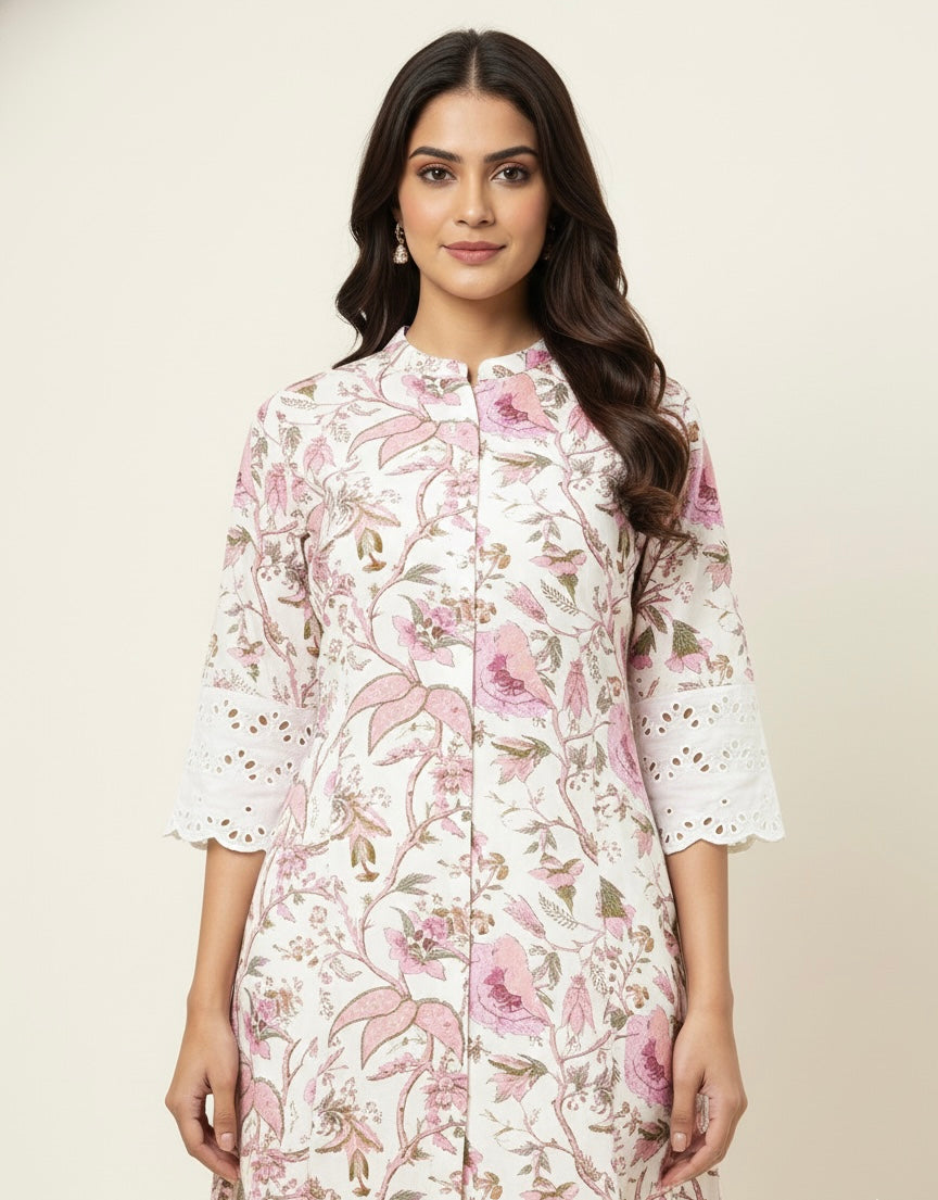 Floral print Two Piece Pant Set  LC083