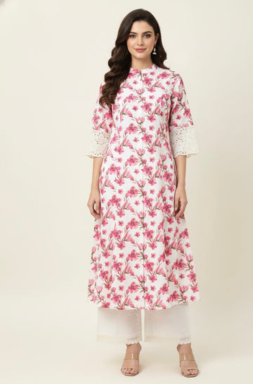 Floral Print Two Piece Pant Set  LC085