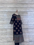 Ajrakh print Cotton suit.