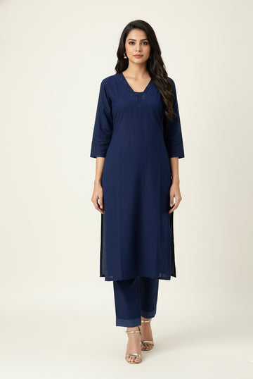 Pure Cotton Two Piece Pant Set   LC070