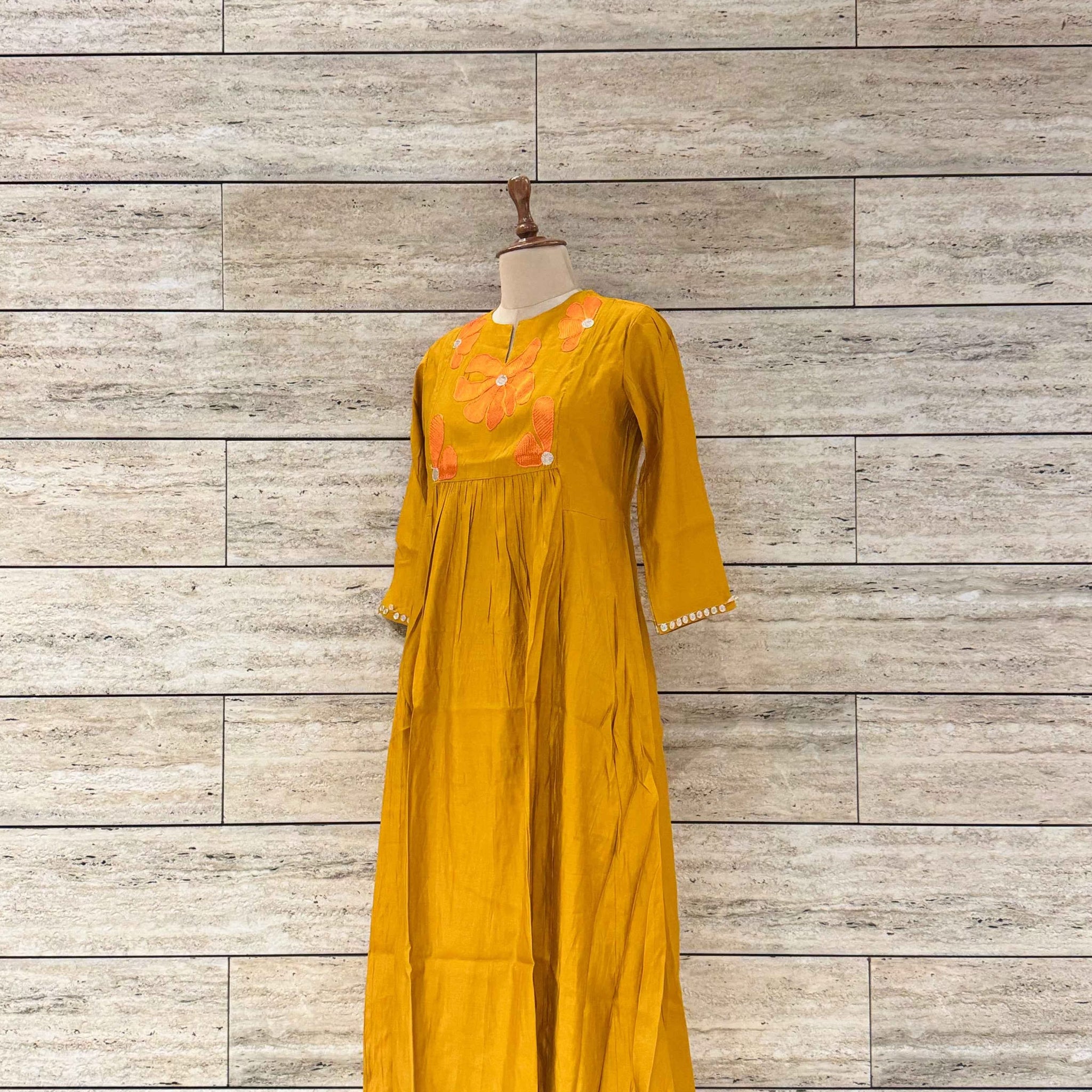 Pure Muslin A Line Two Piece