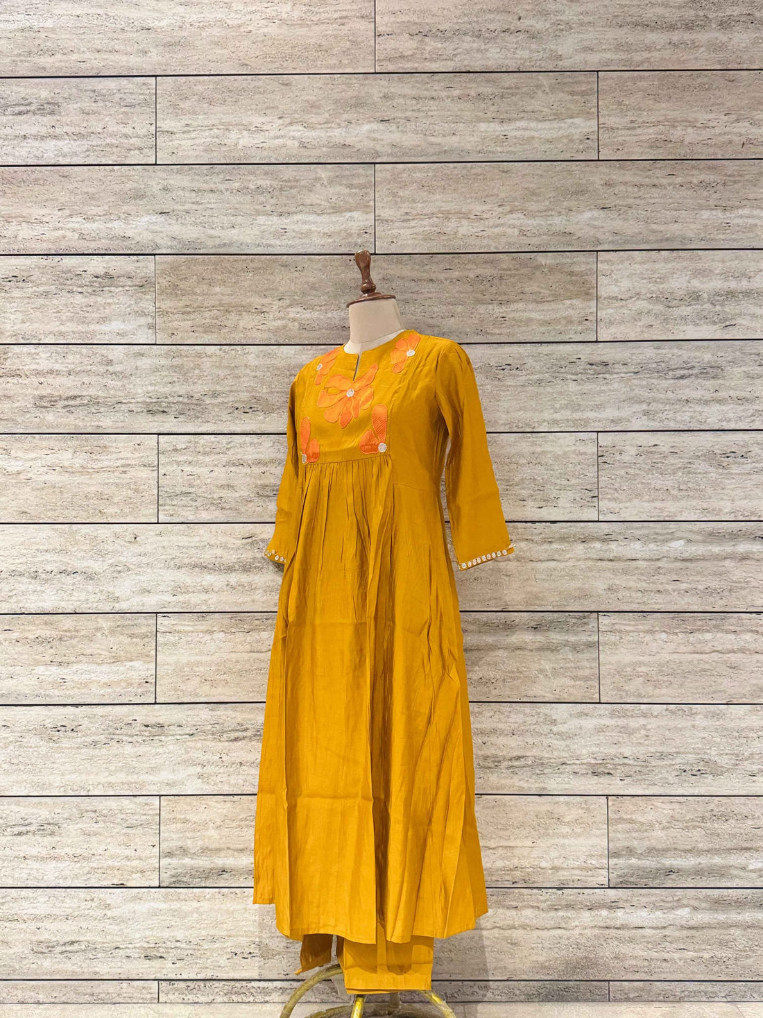 Pure Muslin A Line Two Piece