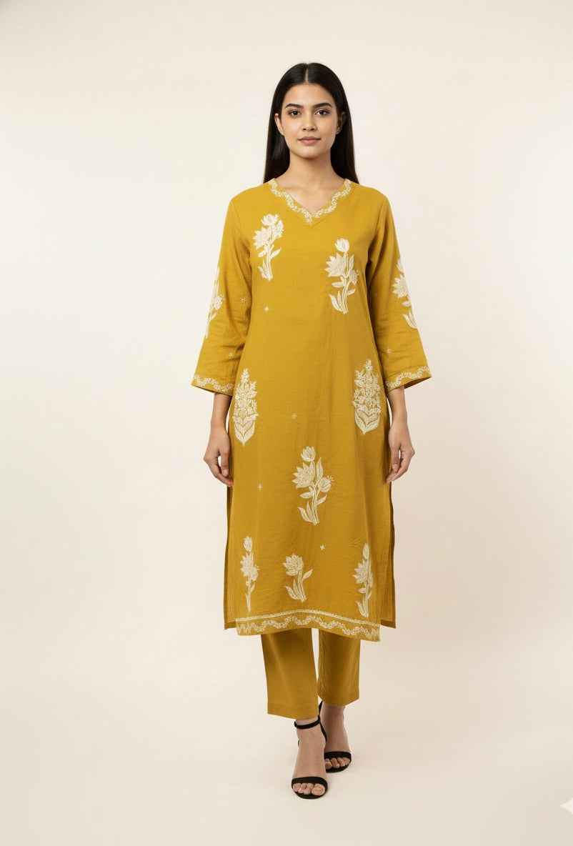 Pure Cotton Three Piece Dupatta Set CS0316