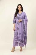 Pure Cotton Three Piece Dupatta Set