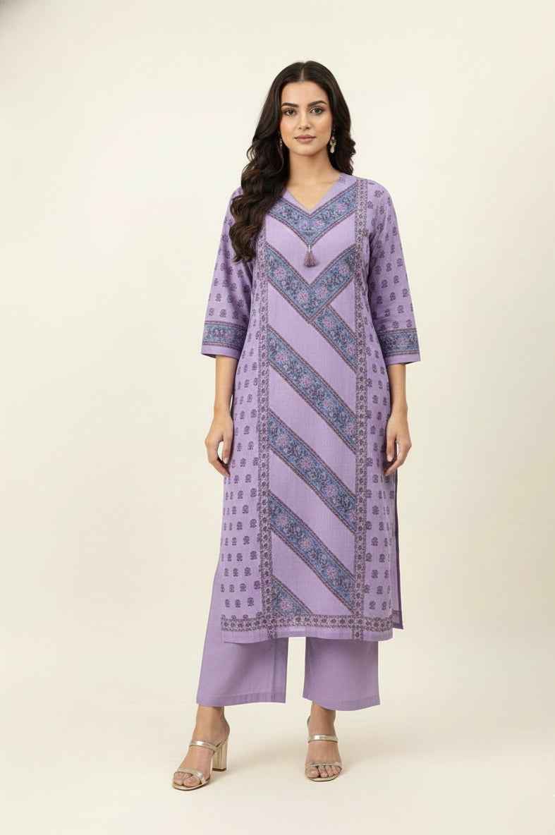 Pure Cotton Three Piece Dupatta Set