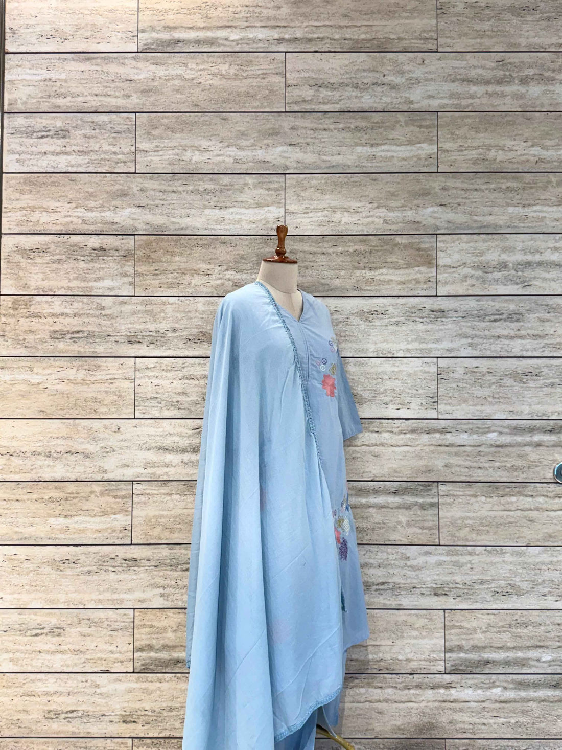 Pure Cotton Three Piece Dupatta Set