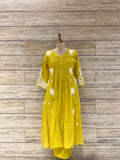 Pure Mul Chanderi A Line Dupatta Set