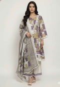 Pure Cotton Three Piece Dupatta Set With Palazzo