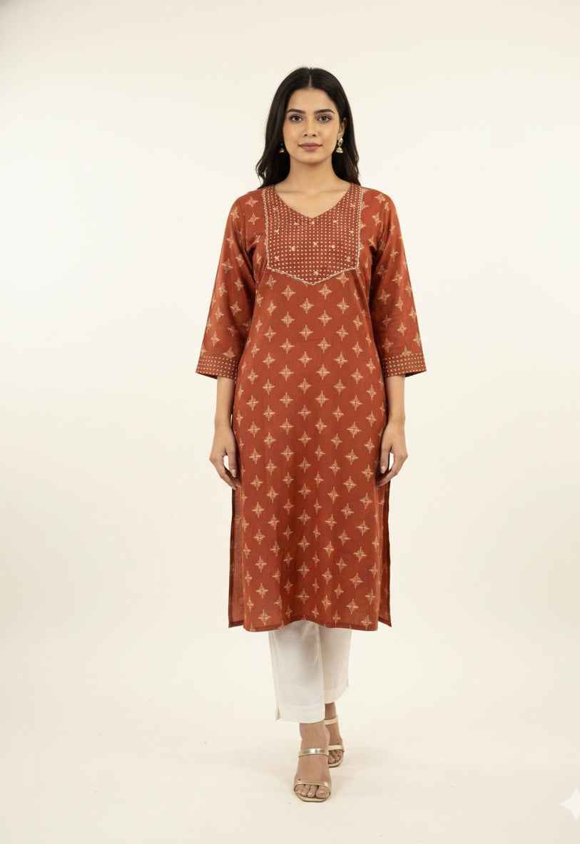 Premium Cotton Straight Kurta