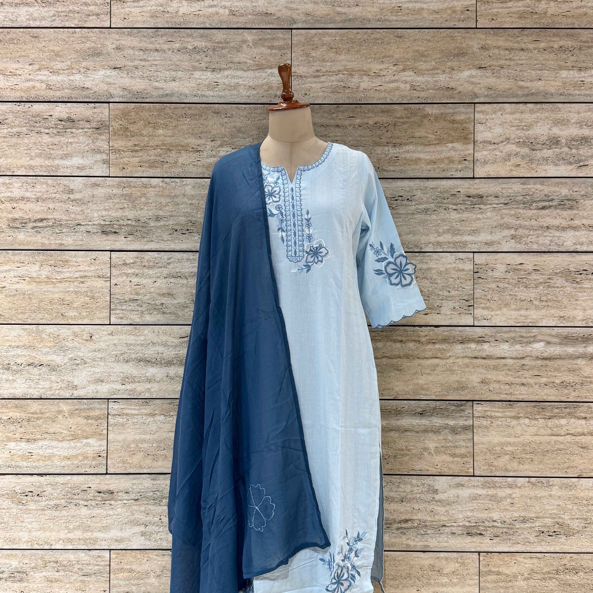 Pure Cotton Dupatta Set