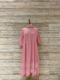 Mul Chanderi Festive Wear Dupatta Set With Handwork.