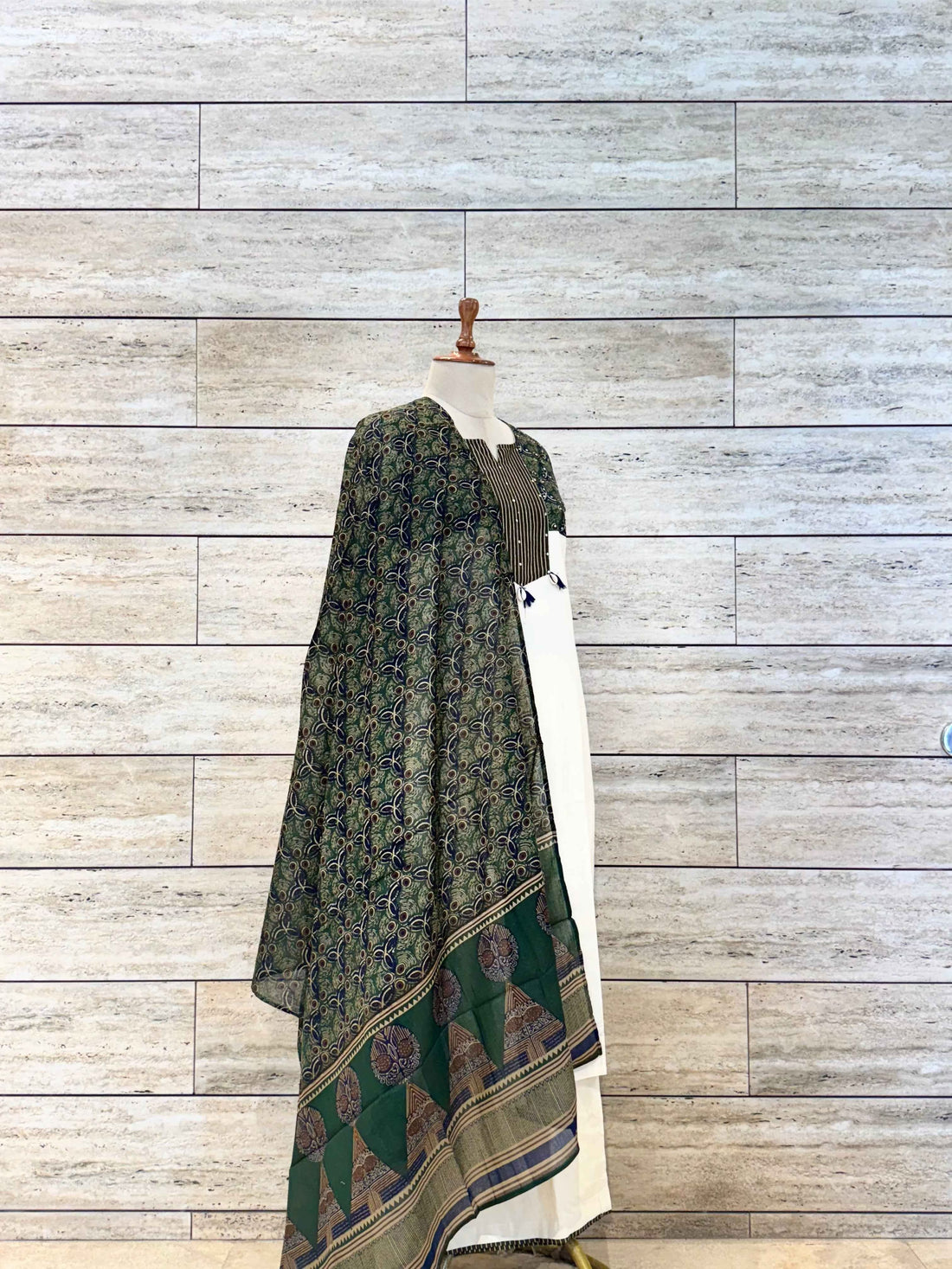 Pure Cotton Straight Dupatta Set  With Plazzo