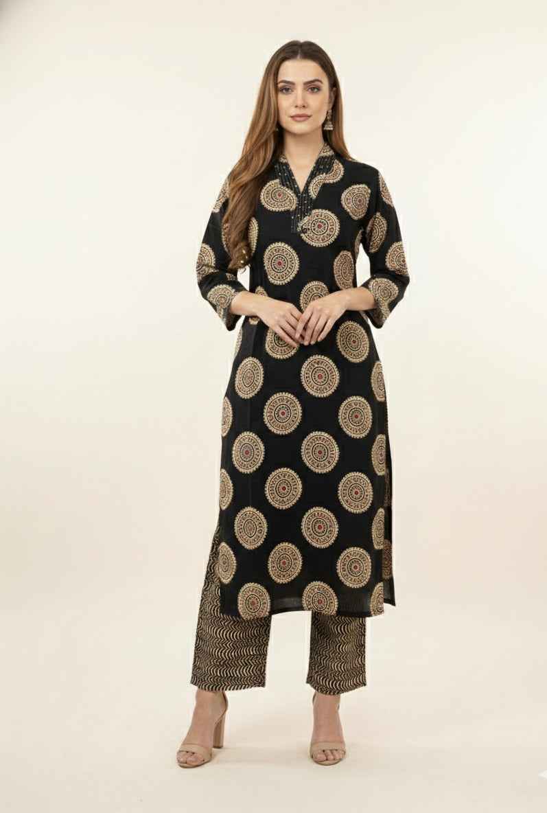 Pure Cotton Three Piece Dupatta Set