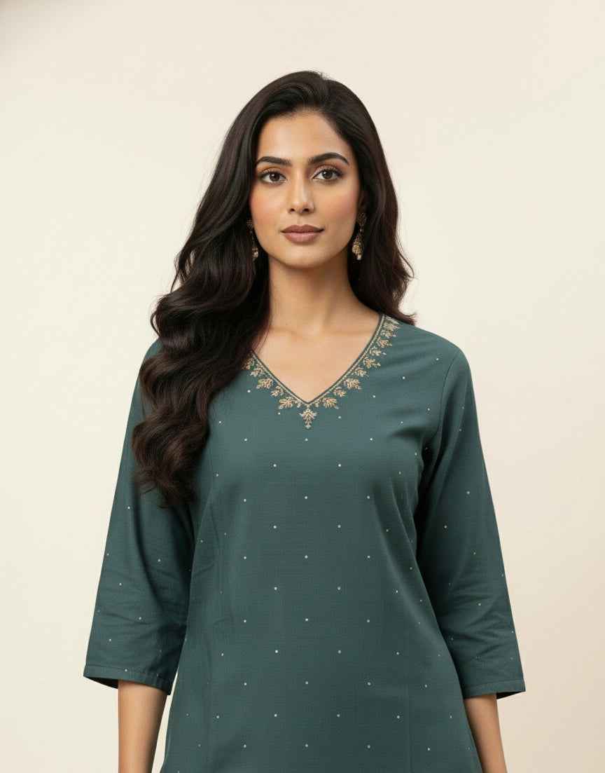 Pure Cotton digital print Three Piece Dupatta Set