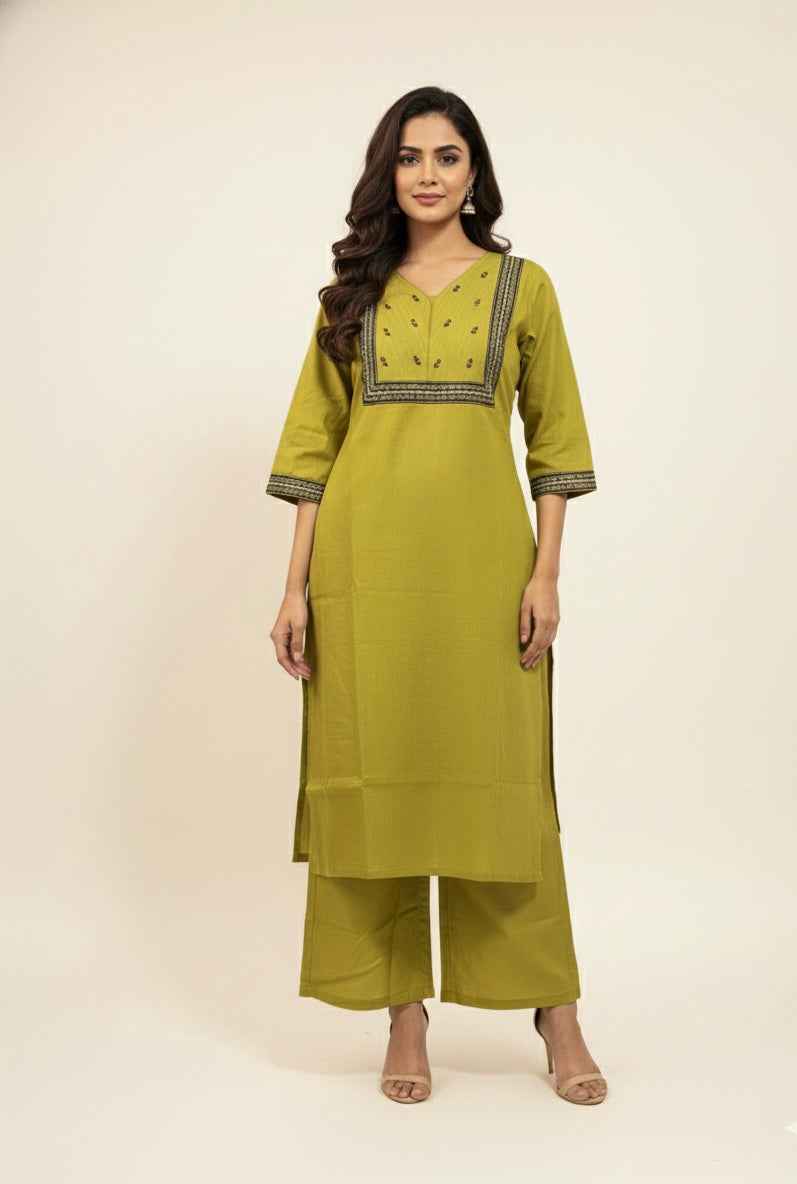 Pure Cotton Three Piece Dupatta Set