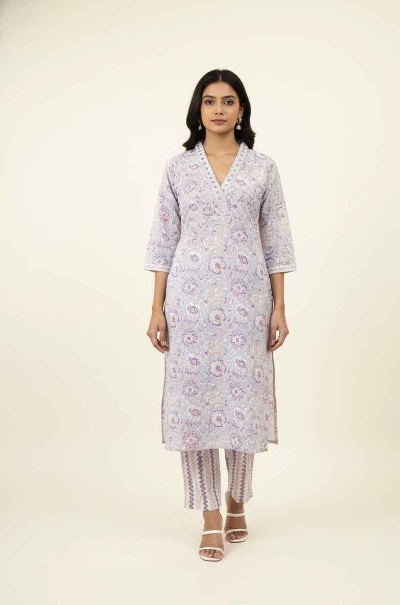 Pure Cotton Three Piece Dupatta Set