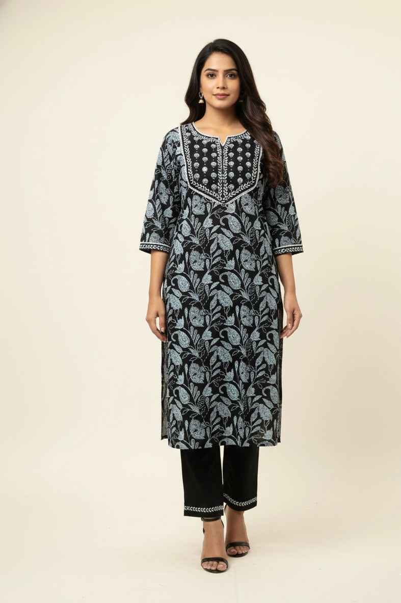 Pure Cotton Three Piece Dupatta Set