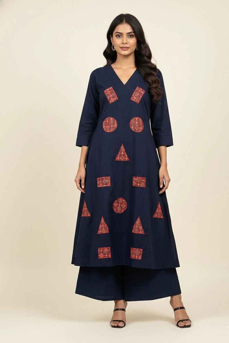 Pure Cotton Flex A Line Two Piece Pant set