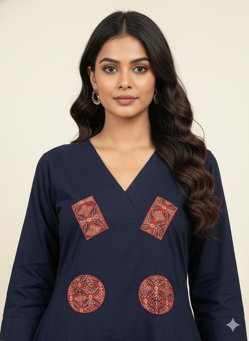 Pure Cotton Flex A Line Two Piece Pant set