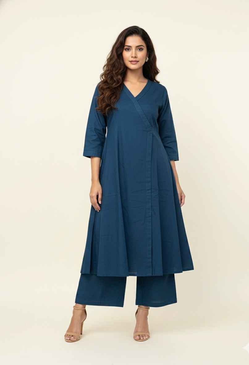 Pure Cotton Flex A Line Two Piece Pant set