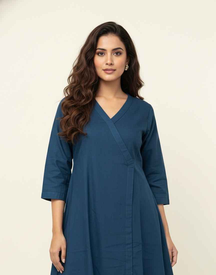 Pure Cotton Flex A Line Two Piece Pant set