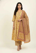 Pure Cotton A Line Anarkali Dupatta Set