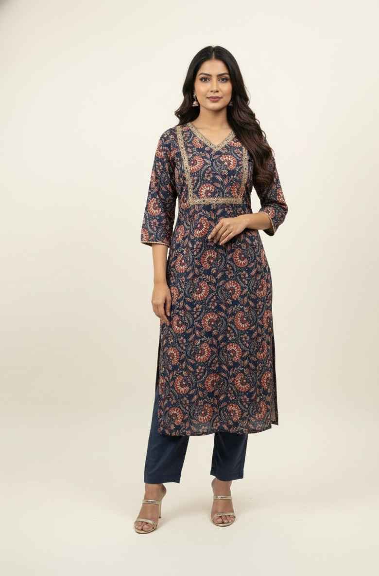 Pure Cotton Three Piece Dupatta Set