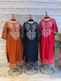 Pure Cotton Bandhez Print Dupatta Set With Palazzo