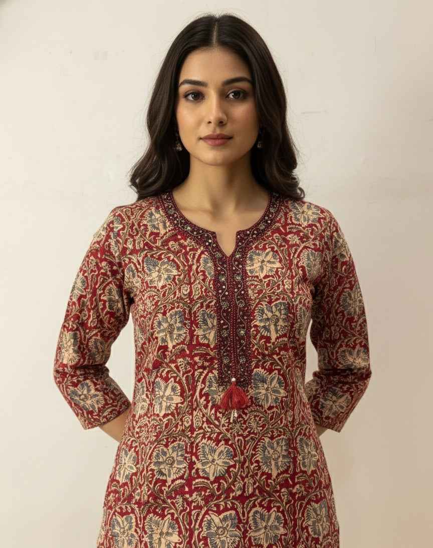 Pure Cotton Three Piece Dupatta Set