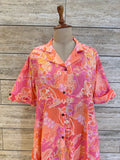 Pure Cotton Floral Print One Piece Dress
