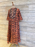 Pure Cotton Floral Print One Piece Dress