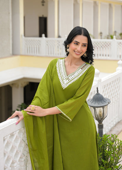 Premium Mul cotton with inner dupatta sets MC032