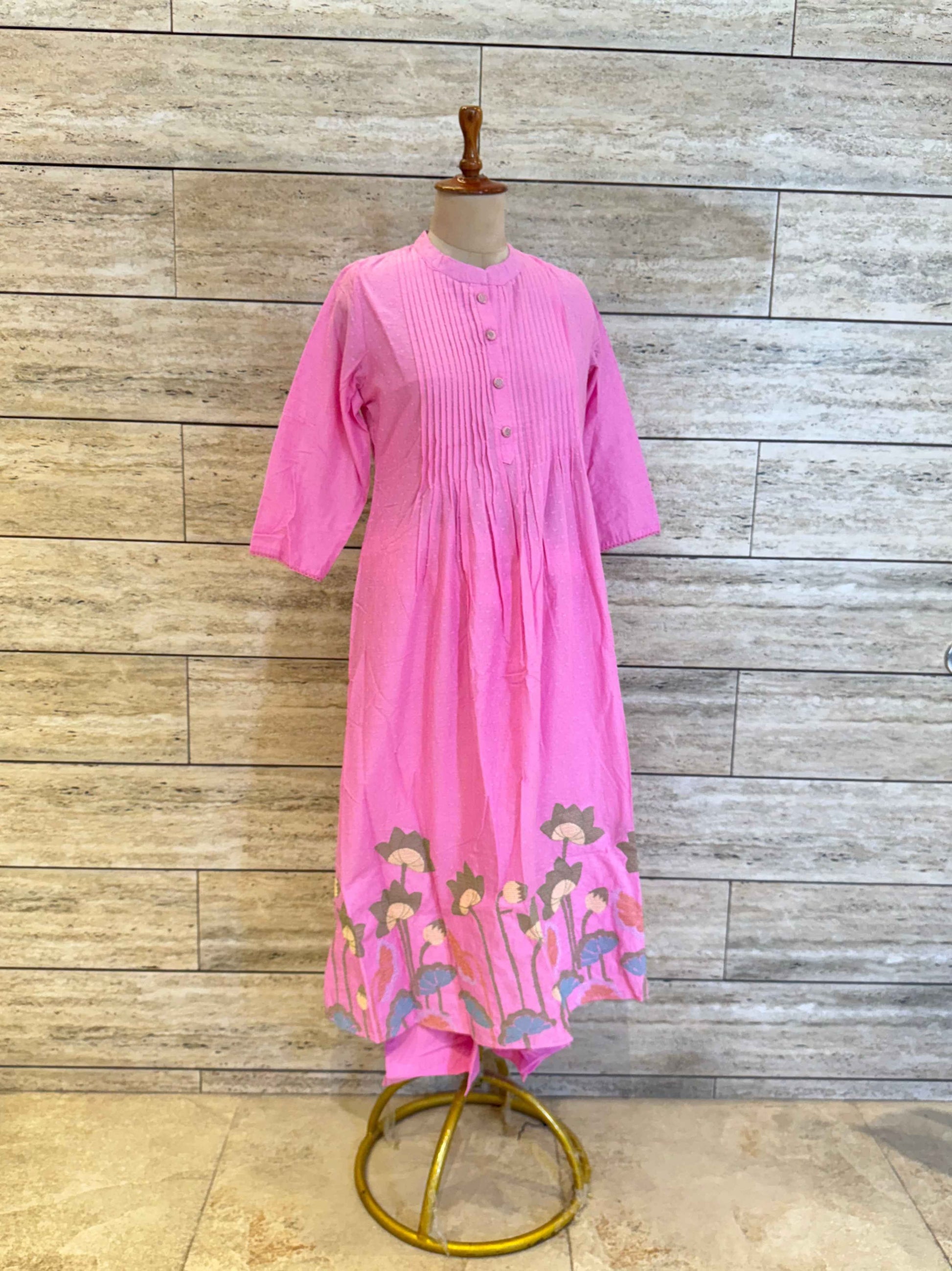 Pure Dobby Cotton A Line Dupatta Set