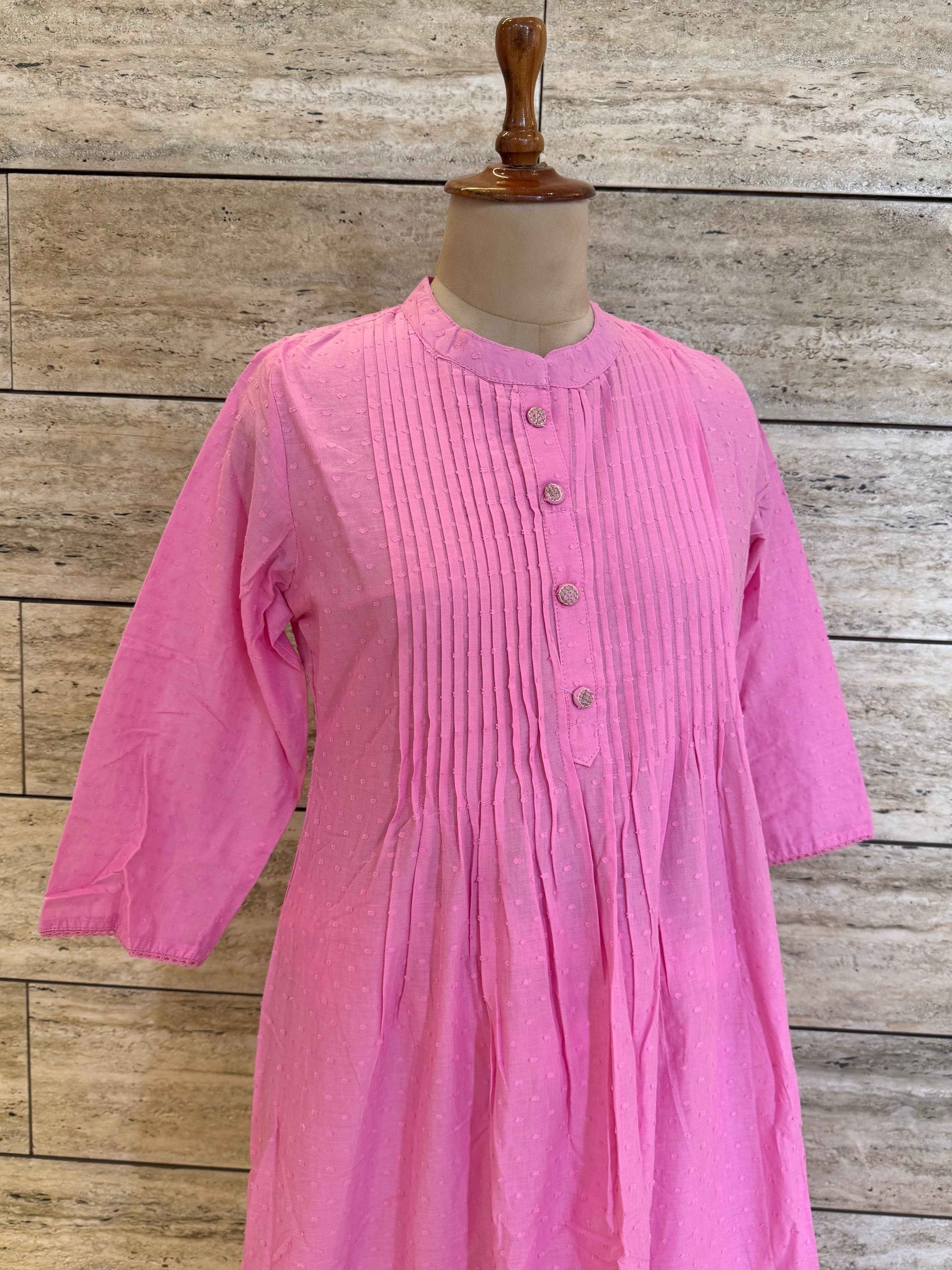 Pure Dobby Cotton A Line Dupatta Set