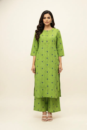 Pure Handloom Cotton  Two Piece Pant Set  PS0139